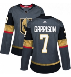 Womens Adidas Vegas Golden Knights 7 Jason Garrison Authentic Gray Home NHL Jersey Womens Adidas Vegas Golden Knights 7 Jason Garrison Authentic Gray Home NHL Jersey