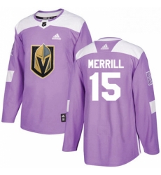 Youth Adidas Vegas Golden Knights 15 Jon Merrill Authentic Purple Fights Cancer Practice NHL Jersey Youth Adidas Vegas Golden Knights 15 Jon Merrill Authentic Purple Fights Cancer Practice NHL Jersey