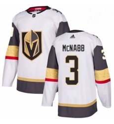 Youth Adidas Vegas Golden Knights 3 Brayden McNabb Authentic White Away NHL Jersey Youth Adidas Vegas Golden Knights 3 Brayden McNabb Authentic White Away NHL Jersey