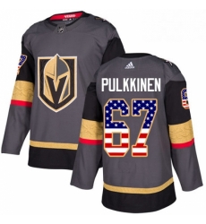 Youth Adidas Vegas Golden Knights 67 Teemu Pulkkinen Authentic Gray USA Flag Fashion NHL Jersey Youth Adidas Vegas Golden Knights 67 Teemu Pulkkinen Authentic Gray USA Flag Fashion NHL Jersey