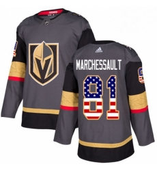 Youth Adidas Vegas Golden Knights 81 Jonathan Marchessault Authentic Gray USA Flag Fashion NHL Jersey Youth Adidas Vegas Golden Knights 81 Jonathan Marchessault Authentic Gray USA Flag Fashion NHL Jersey