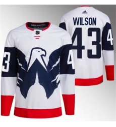 Men Washington Capitals 43 Tom Wilson White Navy Stadium Series Stitched Jersey Men Washington Capitals 43 Tom Wilson White Navy Stadium Series Stitched Jersey