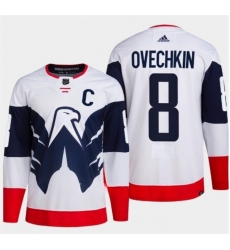 Men Washington Capitals 8 Alex Ovechkin White Navy Stadium Series Stitched Jersey Men Washington Capitals 8 Alex Ovechkin White Navy Stadium Series Stitched Jersey