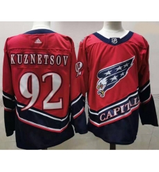 Men Washington Capitals 92 Evgeny Kuznetsov Red 2020 21 Reverse Retro Adidas Jersey Men Washington Capitals 92 Evgeny Kuznetsov Red 2020 21 Reverse Retro Adidas Jersey