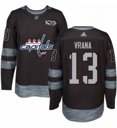 Mens Adidas Washington Capitals 13 Jakub Vrana Authentic Black 1917 2017 100th Anniversary NHL Jersey Mens Adidas Washington Capitals 13 Jakub Vrana Authentic Black 1917 2017 100th Anniversary NHL Jersey