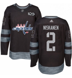 Mens Adidas Washington Capitals 2 Matt Niskanen Premier Black 1917 2017 100th Anniversary NHL Jersey Mens Adidas Washington Capitals 2 Matt Niskanen Premier Black 1917 2017 100th Anniversary NHL Jersey