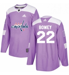Mens Adidas Washington Capitals 22 Madison Bowey Authentic Purple Fights Cancer Practice NHL Jersey Mens Adidas Washington Capitals 22 Madison Bowey Authentic Purple Fights Cancer Practice NHL Jersey