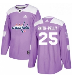 Mens Adidas Washington Capitals 25 Devante Smith Pelly Authentic Purple Fights Cancer Practice NHL Jersey Mens Adidas Washington Capitals 25 Devante Smith Pelly Authentic Purple Fights Cancer Practice NHL Jersey
