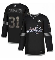 Mens Adidas Washington Capitals 31 Philipp Grubauer Black 1 Authentic Classic Stitched NHL Jersey Mens Adidas Washington Capitals 31 Philipp Grubauer Black 1 Authentic Classic Stitched NHL Jersey