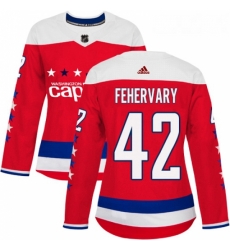 Womens Adidas Washington Capitals 42 Martin Fehervary Authentic Red Alternate NHL Jersey Womens Adidas Washington Capitals 42 Martin Fehervary Authentic Red Alternate NHL Jersey