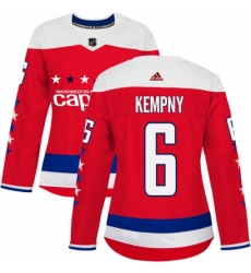 Womens Adidas Washington Capitals 6 Michal Kempny Authentic Red Alternate NHL Jersey Womens Adidas Washington Capitals 6 Michal Kempny Authentic Red Alternate NHL Jersey