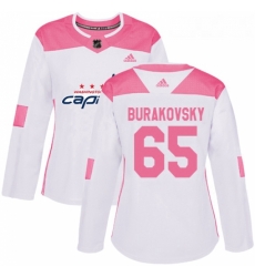 Womens Adidas Washington Capitals 65 Andre Burakovsky Authentic WhitePink Fashion NHL Jersey Womens Adidas Washington Capitals 65 Andre Burakovsky Authentic WhitePink Fashion NHL Jersey