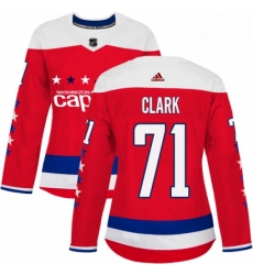 Womens Adidas Washington Capitals 71 Kody Clark Authentic Red Alternate NHL Jersey Womens Adidas Washington Capitals 71 Kody Clark Authentic Red Alternate NHL Jersey
