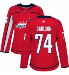 Womens Adidas Washington Capitals 74 John Carlson Authentic Red Home NHL Jersey Womens Adidas Washington Capitals 74 John Carlson Authentic Red Home NHL Jersey