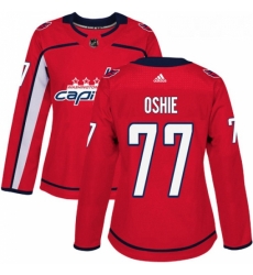 Womens Adidas Washington Capitals 77 TJ Oshie Authentic Red Home NHL Jersey Womens Adidas Washington Capitals 77 TJ Oshie Authentic Red Home NHL Jersey
