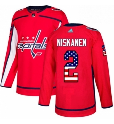 Youth Adidas Washington Capitals 2 Matt Niskanen Authentic Red USA Flag Fashion NHL Jersey Youth Adidas Washington Capitals 2 Matt Niskanen Authentic Red USA Flag Fashion NHL Jersey