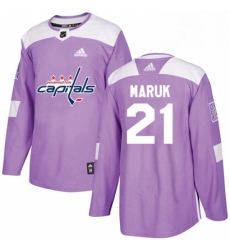 Youth Adidas Washington Capitals 21 Dennis Maruk Authentic Purple Fights Cancer Practice NHL Jersey Youth Adidas Washington Capitals 21 Dennis Maruk Authentic Purple Fights Cancer Practice NHL Jersey