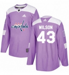 Youth Adidas Washington Capitals 43 Tom Wilson Authentic Purple Fights Cancer Practice NHL Jersey Youth Adidas Washington Capitals 43 Tom Wilson Authentic Purple Fights Cancer Practice NHL Jersey