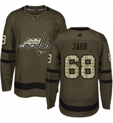 Youth Adidas Washington Capitals 68 Jaromir Jagr Premier Green Salute to Service NHL Jersey Youth Adidas Washington Capitals 68 Jaromir Jagr Premier Green Salute to Service NHL Jersey
