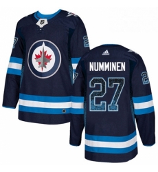 Mens Adidas Winnipeg Jets 27 Teppo Numminen Authentic Navy Blue Drift Fashion NHL Jersey Mens Adidas Winnipeg Jets 27 Teppo Numminen Authentic Navy Blue Drift Fashion NHL Jersey