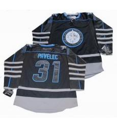 Winnipeg Jets #31 Ondrej Pavelec black ice Jersey Winnipeg Jets #31 Ondrej Pavelec black ice Jersey