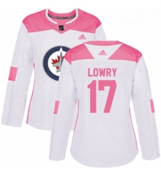 Womens Adidas Winnipeg Jets 17 Adam Lowry Authentic WhitePink Fashion NHL Jersey Womens Adidas Winnipeg Jets 17 Adam Lowry Authentic WhitePink Fashion NHL Jersey