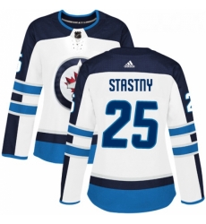 Womens Adidas Winnipeg Jets 25 Paul Stastny Authentic White Away NHL Jerse Womens Adidas Winnipeg Jets 25 Paul Stastny Authentic White Away NHL Jerse