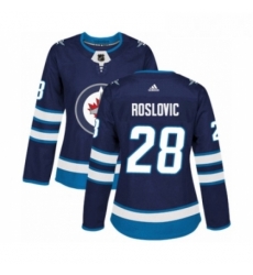 Womens Adidas Winnipeg Jets 28 Jack Roslovic Authentic Navy Blue Home NHL Jersey Womens Adidas Winnipeg Jets 28 Jack Roslovic Authentic Navy Blue Home NHL Jersey