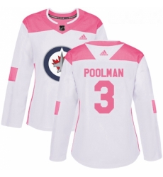 Womens Adidas Winnipeg Jets 3 Tucker Poolman Authentic WhitePink Fashion NHL Jersey Womens Adidas Winnipeg Jets 3 Tucker Poolman Authentic WhitePink Fashion NHL Jersey