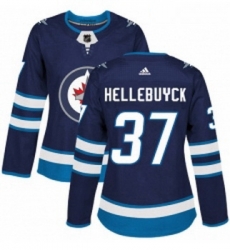 Womens Adidas Winnipeg Jets 37 Connor Hellebuyck Authentic Navy Blue Home NHL Jersey Womens Adidas Winnipeg Jets 37 Connor Hellebuyck Authentic Navy Blue Home NHL Jersey