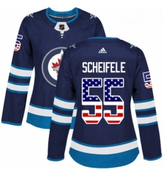 Womens Adidas Winnipeg Jets 55 Mark Scheifele Authentic Navy Blue USA Flag Fashion NHL Jersey Womens Adidas Winnipeg Jets 55 Mark Scheifele Authentic Navy Blue USA Flag Fashion NHL Jersey