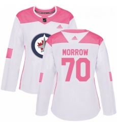 Womens Adidas Winnipeg Jets 70 Joe Morrow Authentic White Pink Fashion NHL Jersey Womens Adidas Winnipeg Jets 70 Joe Morrow Authentic White Pink Fashion NHL Jersey