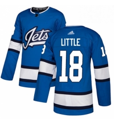 Youth Adidas Winnipeg Jets 18 Bryan Little Authentic Blue Alternate NHL Jersey Youth Adidas Winnipeg Jets 18 Bryan Little Authentic Blue Alternate NHL Jersey