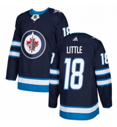 Youth Adidas Winnipeg Jets 18 Bryan Little Authentic Navy Blue Home NHL Jersey Youth Adidas Winnipeg Jets 18 Bryan Little Authentic Navy Blue Home NHL Jersey