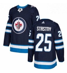 Youth Adidas Winnipeg Jets 25 Paul Stastny Premier Navy Blue Home NHL Jersey Youth Adidas Winnipeg Jets 25 Paul Stastny Premier Navy Blue Home NHL Jersey