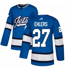 Youth Adidas Winnipeg Jets 27 Nikolaj Ehlers Authentic Blue Alternate NHL Jersey Youth Adidas Winnipeg Jets 27 Nikolaj Ehlers Authentic Blue Alternate NHL Jersey