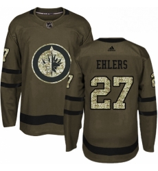 Youth Adidas Winnipeg Jets 27 Nikolaj Ehlers Authentic Green Salute to Service NHL Jersey Youth Adidas Winnipeg Jets 27 Nikolaj Ehlers Authentic Green Salute to Service NHL Jersey