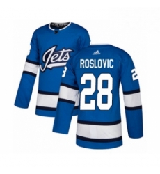 Youth Adidas Winnipeg Jets 28 Jack Roslovic Authentic Blue Alternate NHL Jersey Youth Adidas Winnipeg Jets 28 Jack Roslovic Authentic Blue Alternate NHL Jersey