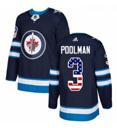 Youth Adidas Winnipeg Jets 3 Tucker Poolman Authentic Navy Blue USA Flag Fashion NHL Jersey Youth Adidas Winnipeg Jets 3 Tucker Poolman Authentic Navy Blue USA Flag Fashion NHL Jersey