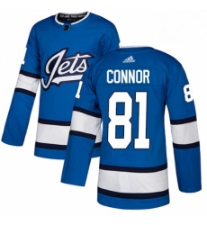 Youth Adidas Winnipeg Jets 81 Kyle Connor Authentic Blue Alternate NHL Jersey Youth Adidas Winnipeg Jets 81 Kyle Connor Authentic Blue Alternate NHL Jersey