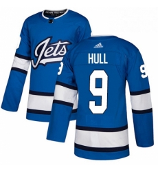Youth Adidas Winnipeg Jets 9 Bobby Hull Authentic Blue Alternate NHL Jersey Youth Adidas Winnipeg Jets 9 Bobby Hull Authentic Blue Alternate NHL Jersey