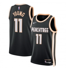 Men Atlanta Hawks 11 Trae Young Black 2025 26 City Edition Stitched Jersey Men Atlanta Hawks 11 Trae Young Black 2025 26 City Edition Stitched Jersey