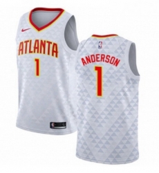 Womens Nike Atlanta Hawks 1 Justin Anderson Swingman White NBA Jersey Association Edition Womens Nike Atlanta Hawks 1 Justin Anderson Swingman White NBA Jersey Association Edition