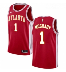 Womens Nike Atlanta Hawks 1 Tracy Mcgrady Swingman Red NBA Jersey Statement Edition Womens Nike Atlanta Hawks 1 Tracy Mcgrady Swingman Red NBA Jersey Statement Edition