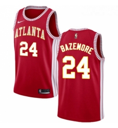 Womens Nike Atlanta Hawks 24 Kent Bazemore Authentic Red NBA Jersey Statement Edition Womens Nike Atlanta Hawks 24 Kent Bazemore Authentic Red NBA Jersey Statement Edition
