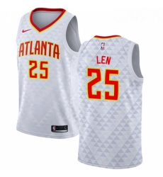 Womens Nike Atlanta Hawks 25 Alex Len Swingman White NBA Jersey Association Edition Womens Nike Atlanta Hawks 25 Alex Len Swingman White NBA Jersey Association Edition