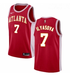 Womens Nike Atlanta Hawks 7 Ersan Ilyasova Authentic Red NBA Jersey Statement Edition Womens Nike Atlanta Hawks 7 Ersan Ilyasova Authentic Red NBA Jersey Statement Edition