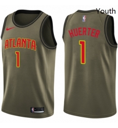 Youth Nike Atlanta Hawks 1 Kevin Huerter Swingman Green Salute to Service NBA Jersey Youth Nike Atlanta Hawks 1 Kevin Huerter Swingman Green Salute to Service NBA Jersey