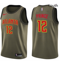 Youth Nike Atlanta Hawks 12 Taurean Prince Swingman Green Salute to Service NBA Jersey Youth Nike Atlanta Hawks 12 Taurean Prince Swingman Green Salute to Service NBA Jersey