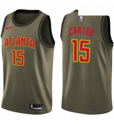 Youth Nike Atlanta Hawks 15 Vince Carter Swingman Green Salute to Service NBA Jersey Youth Nike Atlanta Hawks 15 Vince Carter Swingman Green Salute to Service NBA Jersey